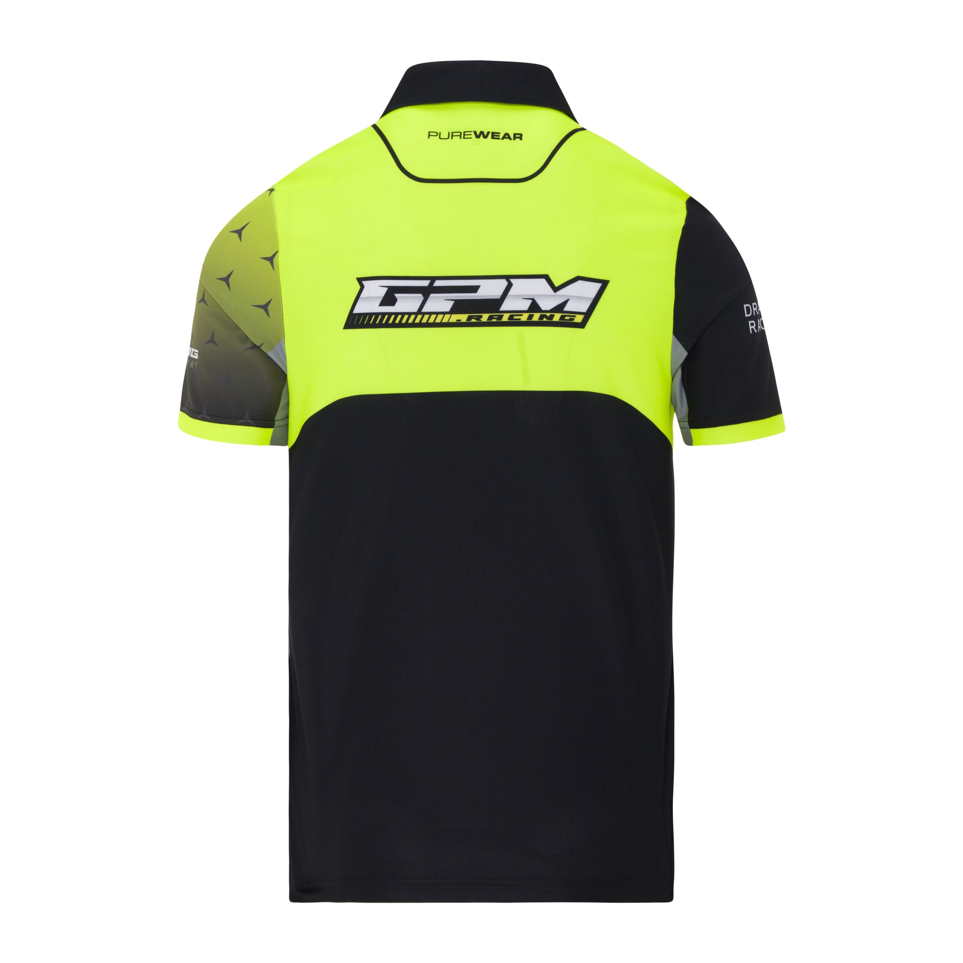 Purewear signature pique polo GPM Racing edition with custom team branding
