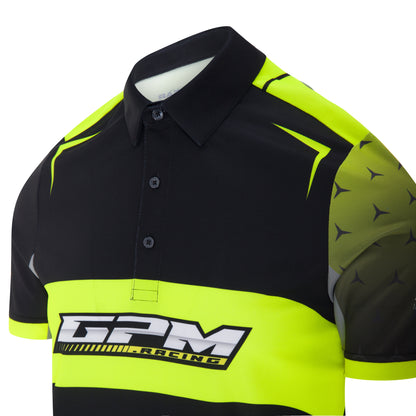 Purewear signature pique polo GPM Racing edition with custom team branding