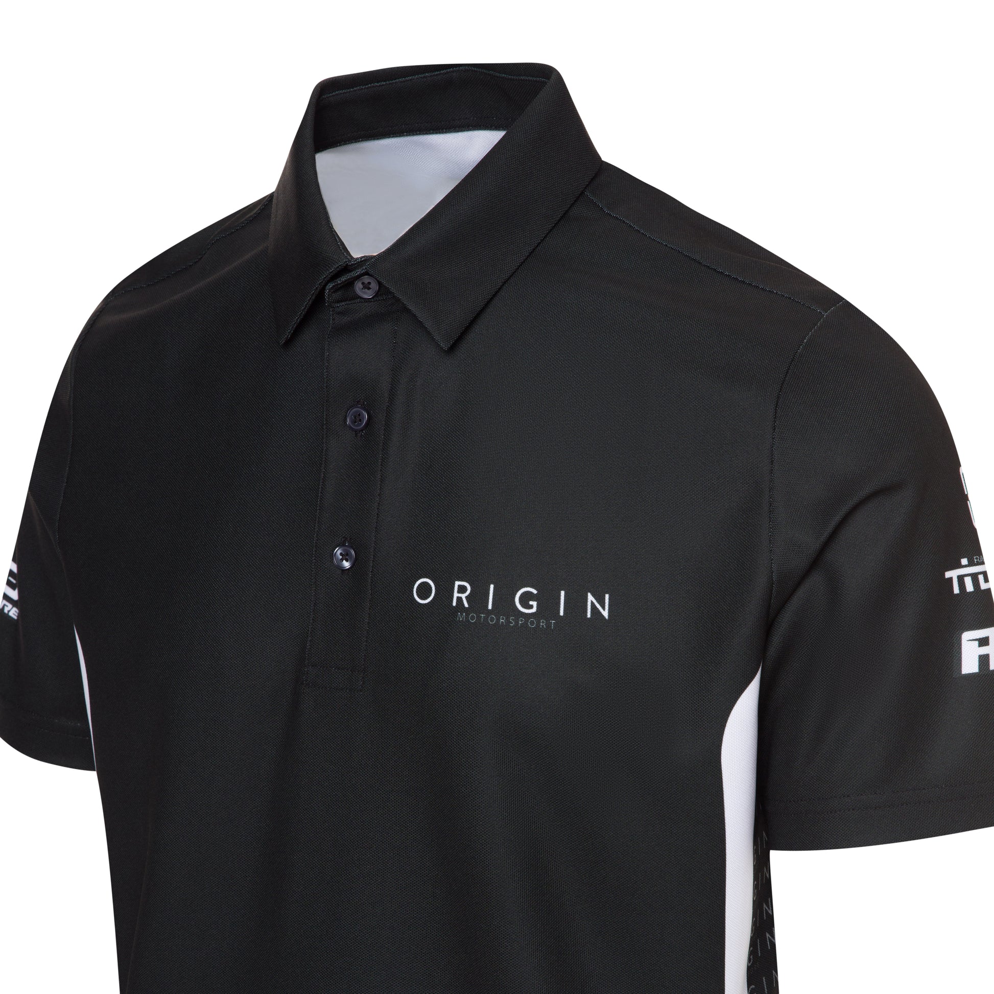 Purewear signature pique polo Origin Motorsports edition with custom team branding