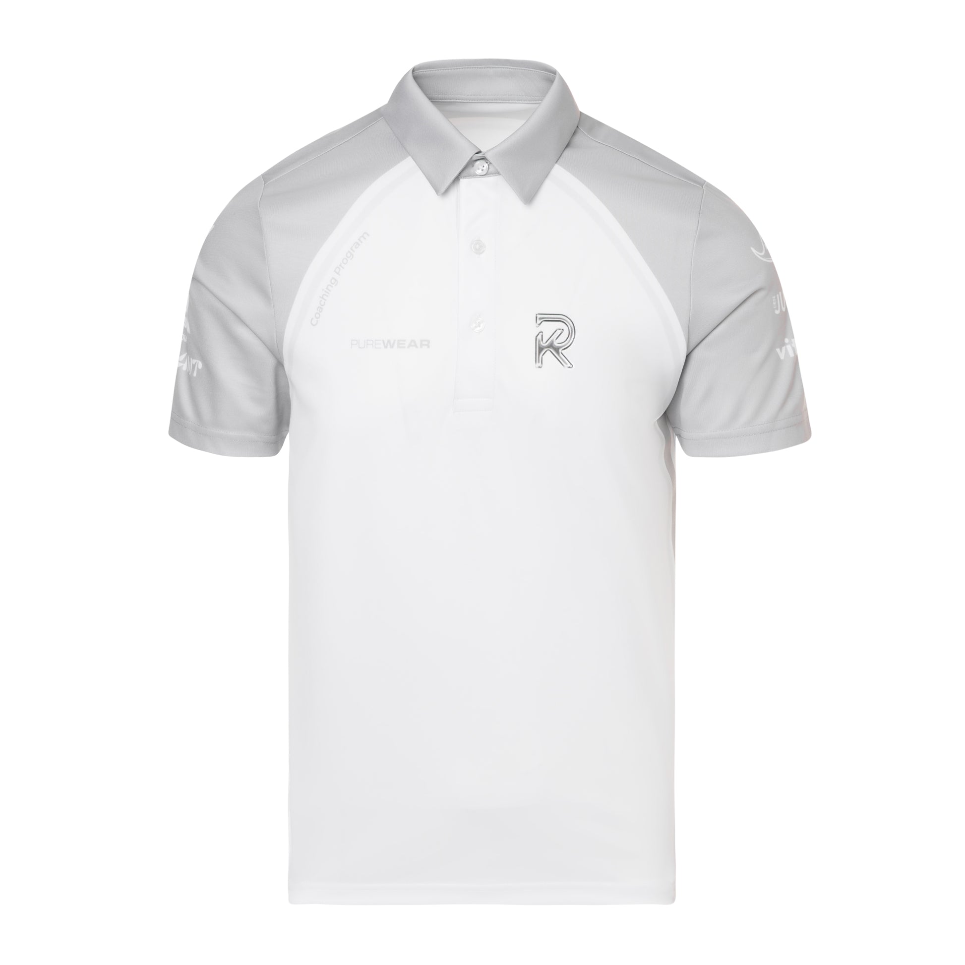 Purewear performance polo shirt with smooth finish and structured collar for custom teamwear branding