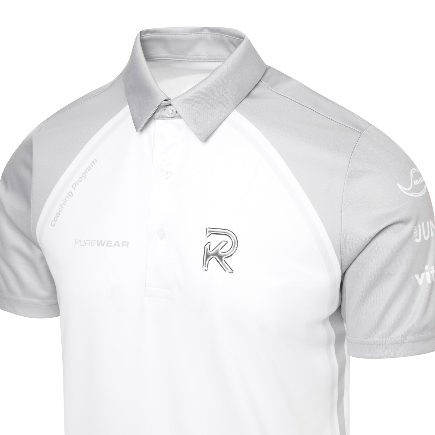 Purewear performance polo shirt with smooth finish and structured collar for custom teamwear branding