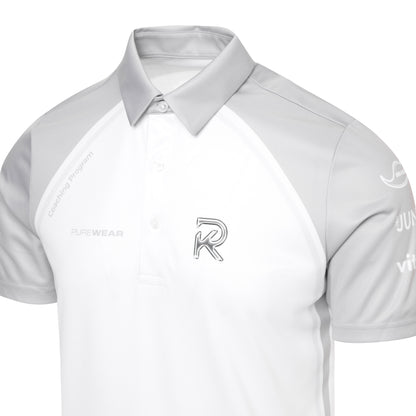 Purewear performance polo shirt with smooth finish and structured collar for custom teamwear branding