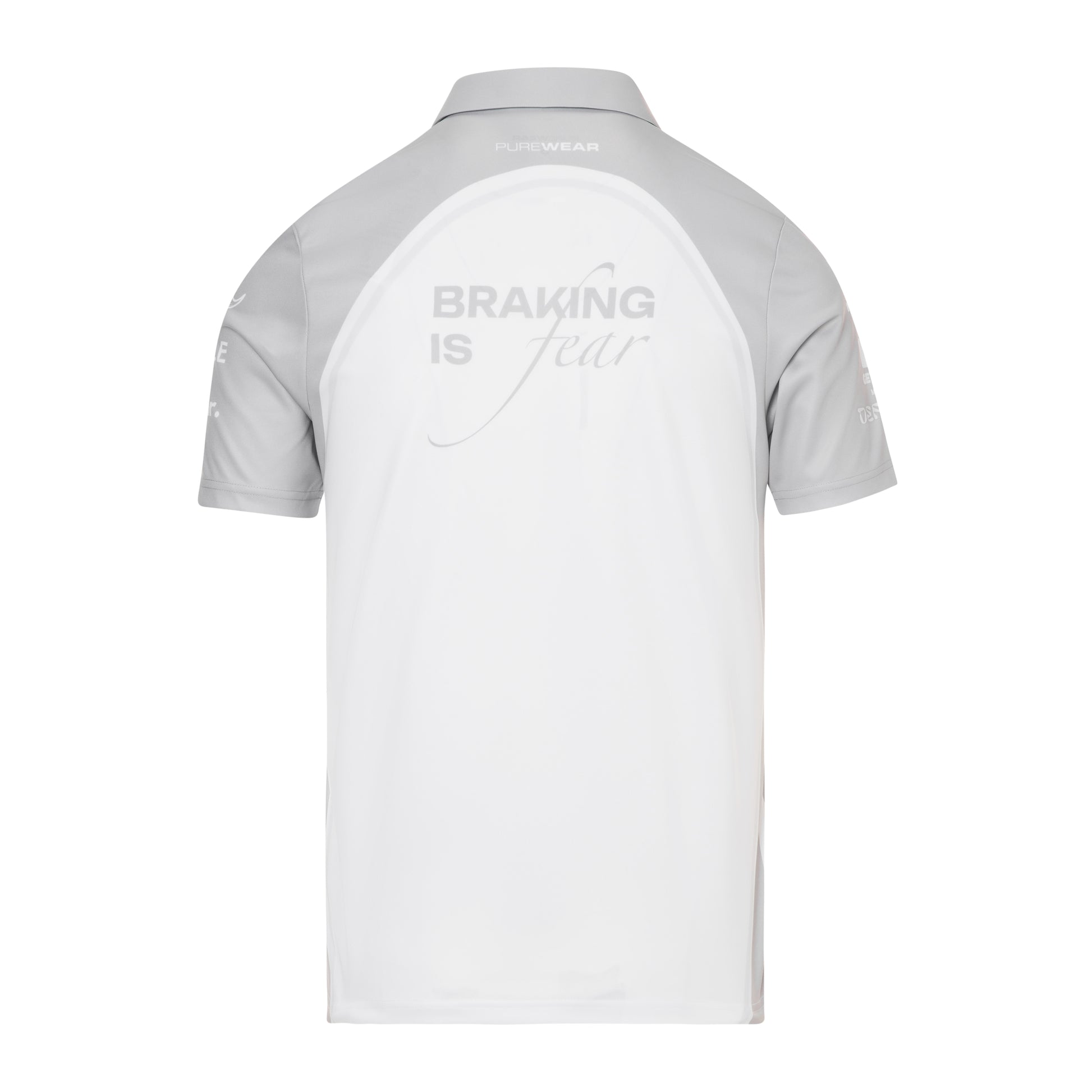 Purewear performance polo shirt with smooth finish and structured collar for custom teamwear branding