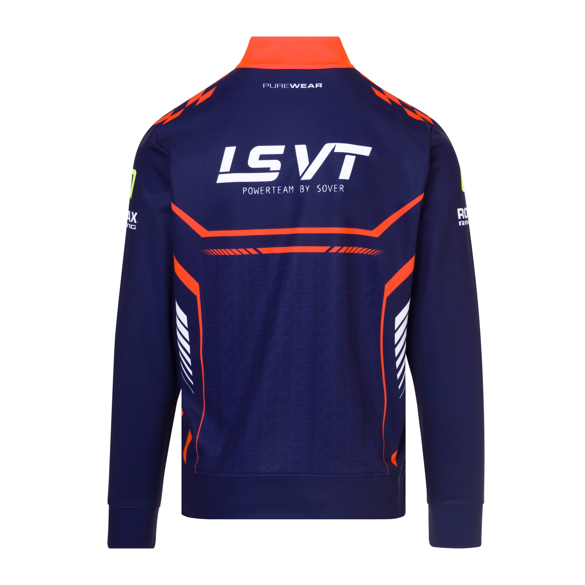Purewear quarter zip fleece LSVT edition with full sublimation team branding for motorsport teamwear