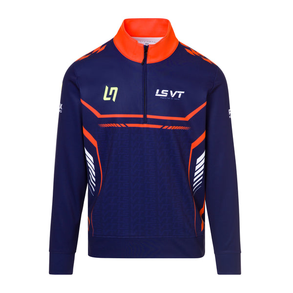 Purewear quarter zip fleece LSVT edition with full sublimation team branding for motorsport teamwear