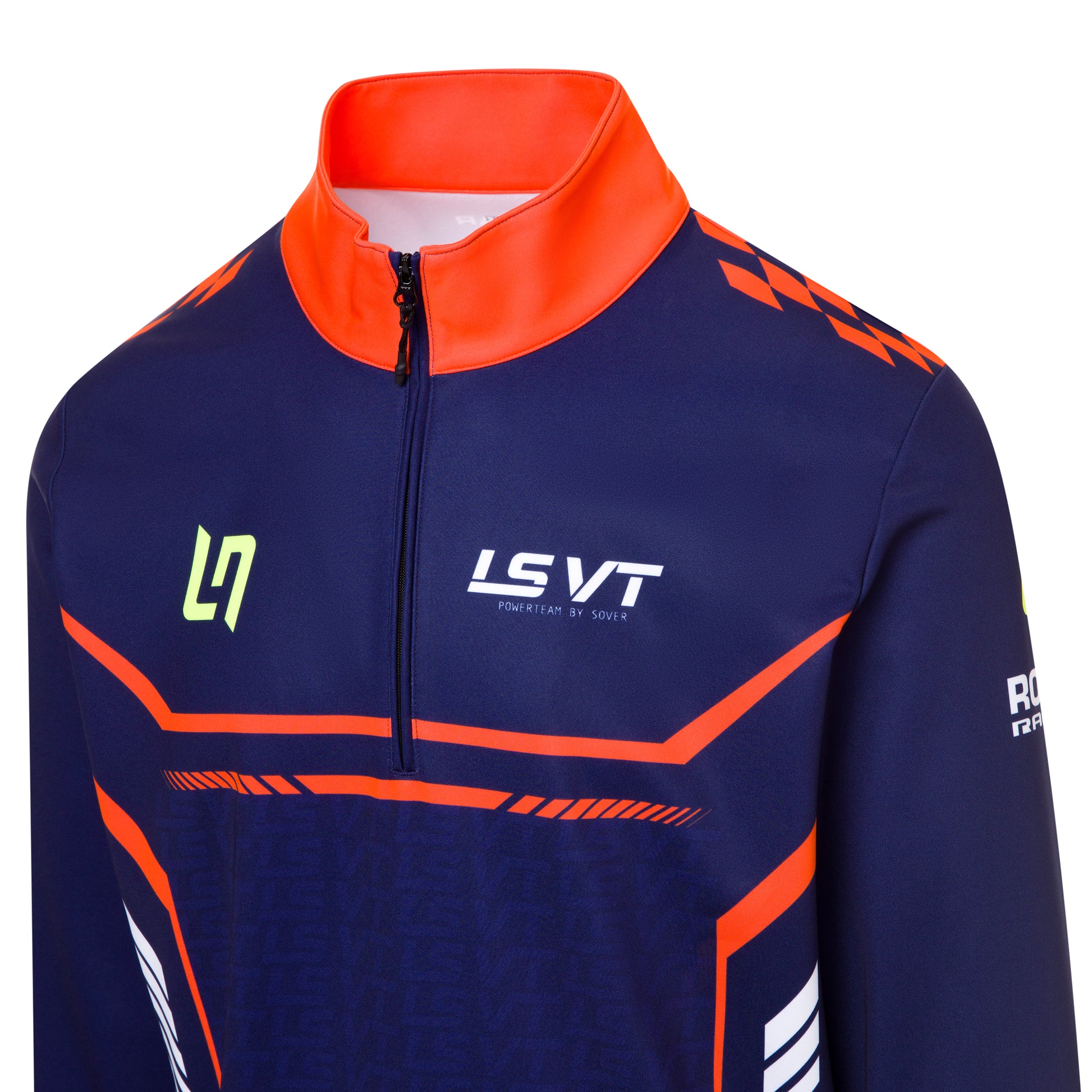 Purewear quarter zip fleece LSVT edition with full sublimation team branding for motorsport teamwear