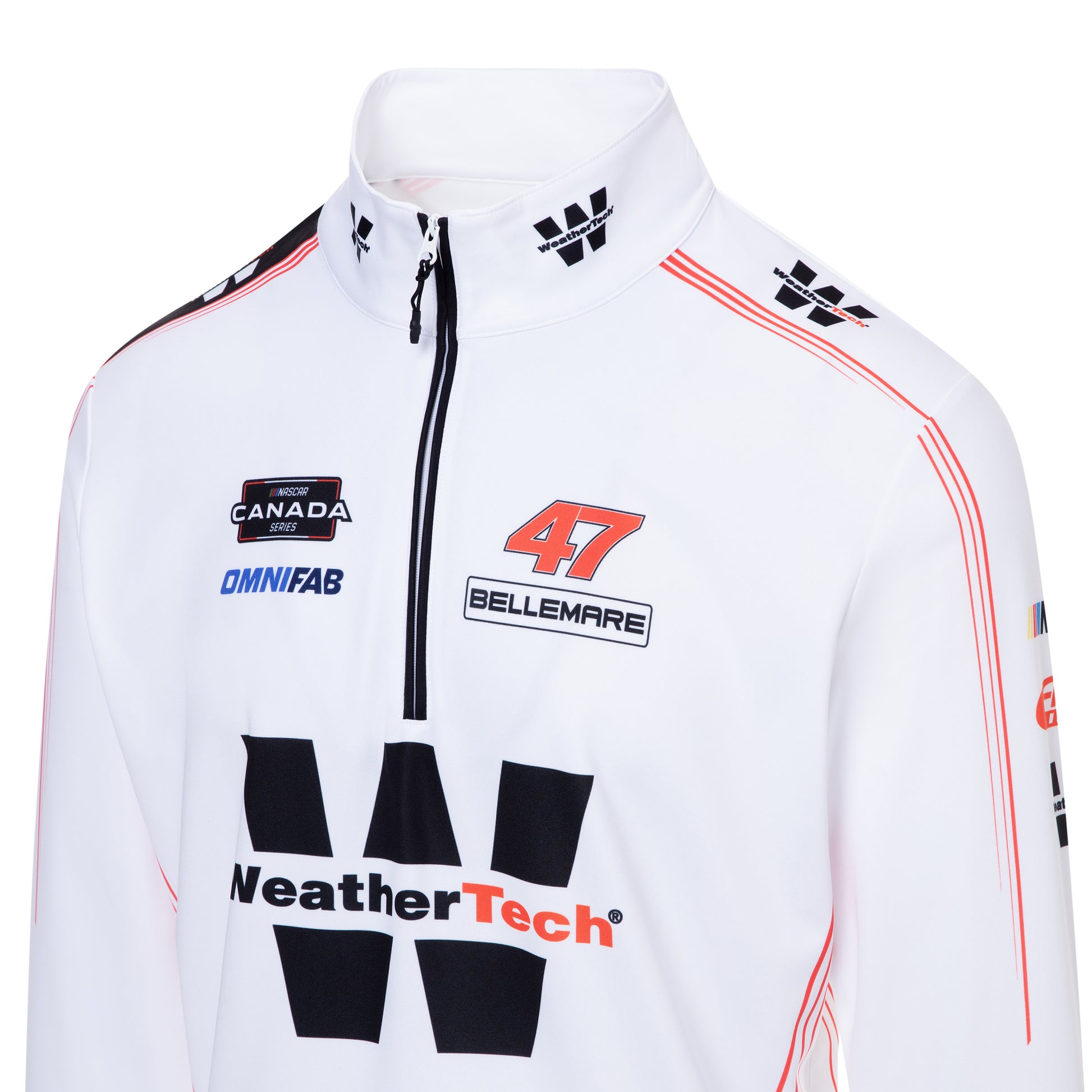 Purewear quarter zip fleece Weather Tech edition with custom sublimation team branding