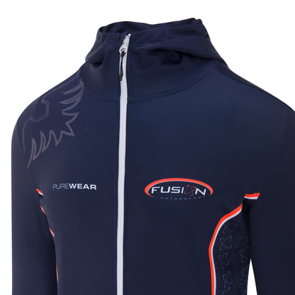 FULL ZIPPED FLEECE W HOOD