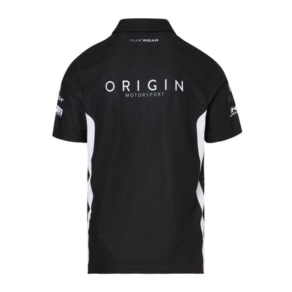 Purewear signature pique polo Origin Motorsports edition with custom team branding
