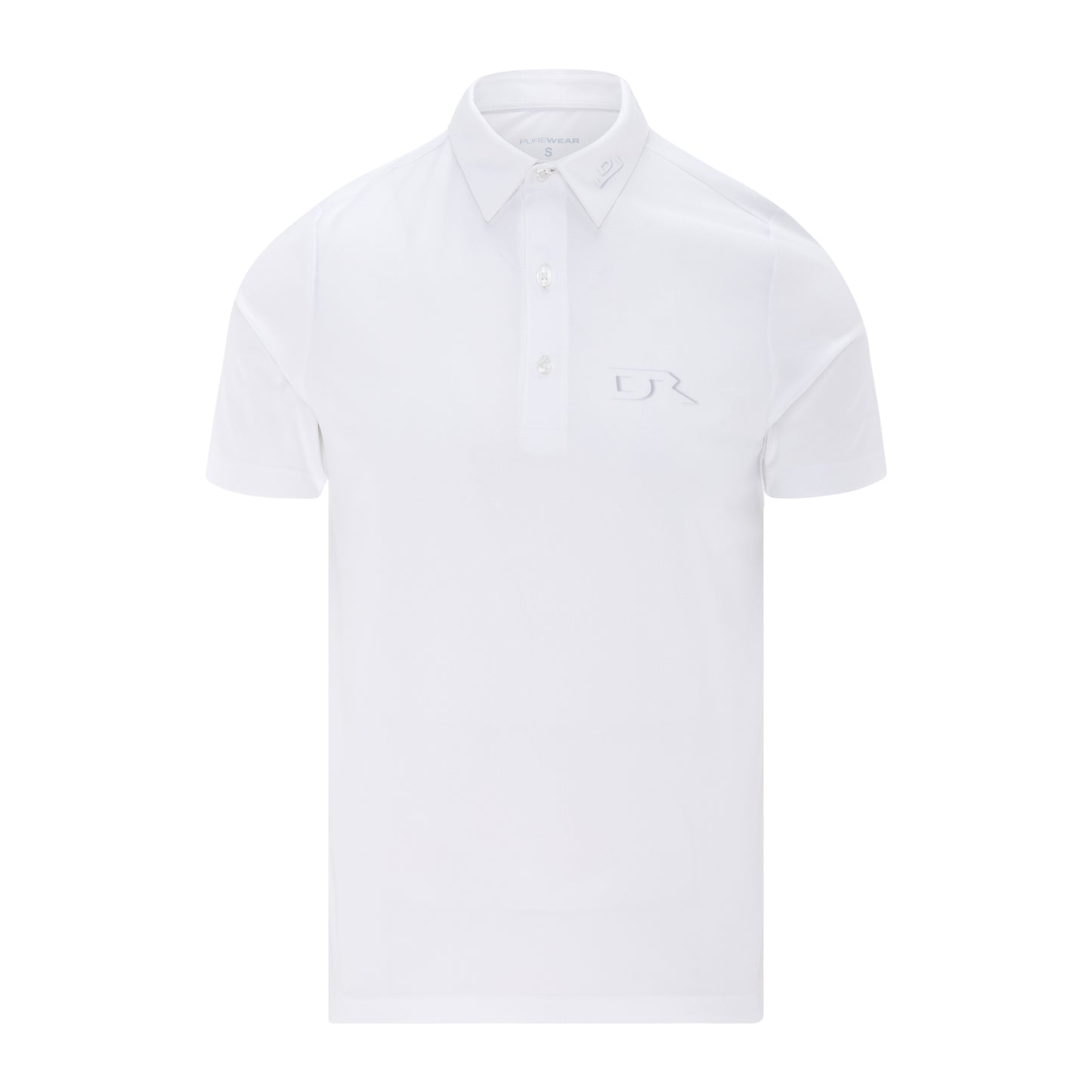 Purewear signature pique polo shirt with breathable performance fabric and custom branding