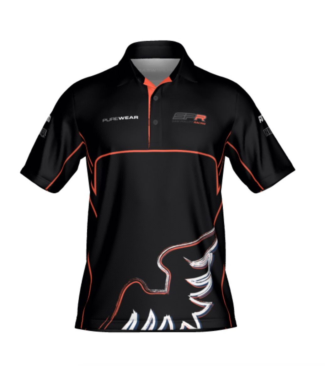 SPR POLO SHIRT - BLACK