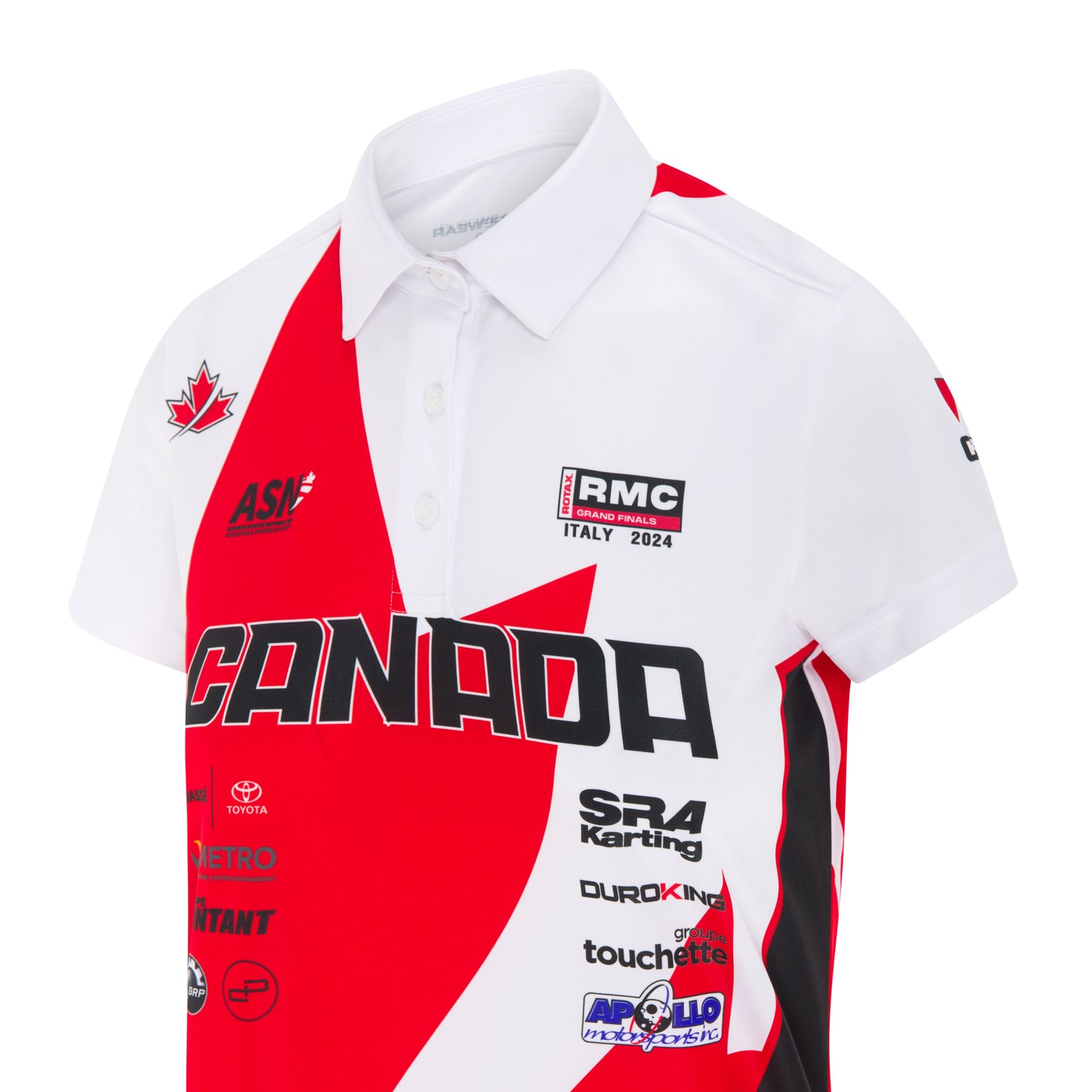 Purewear women’s pique polo shirt with custom branding and breathable performance fabric